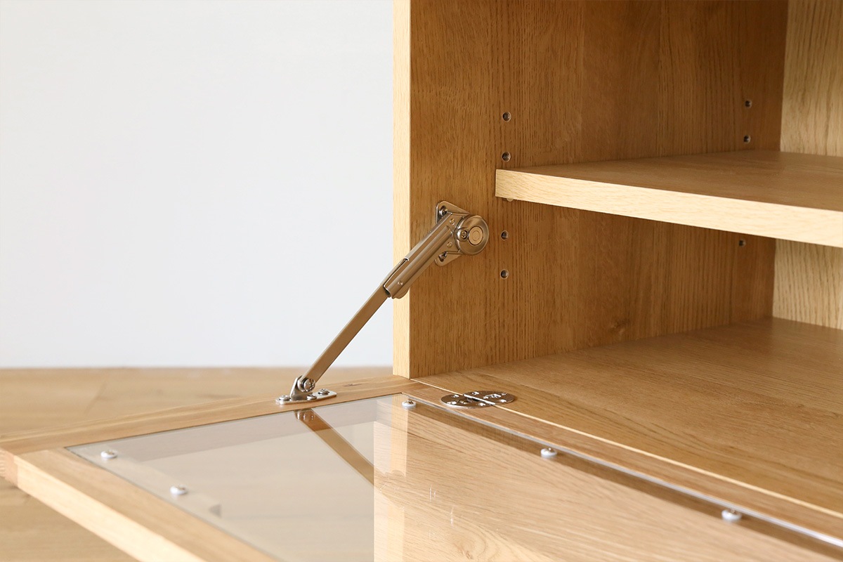 ASTER 60ガラス扉 ウォルナット ※天板別売り