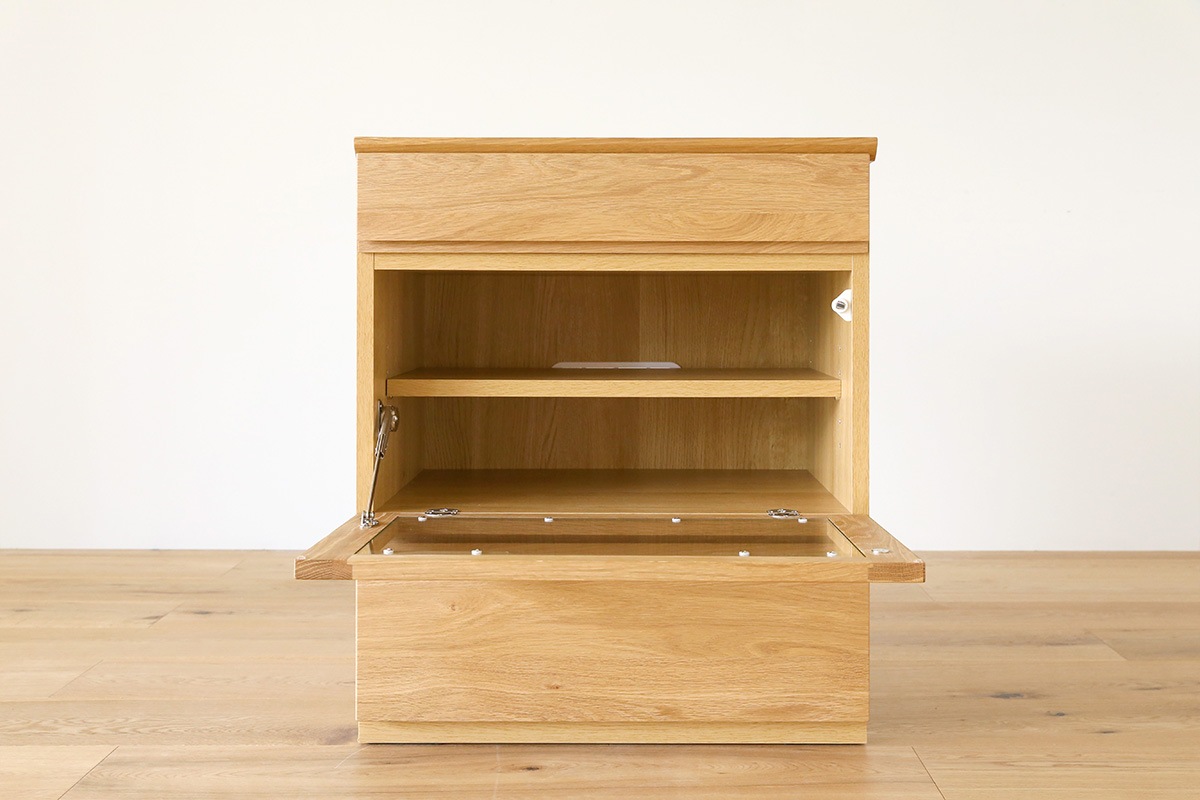 ASTER 60ガラス扉 ウォルナット ※天板別売り