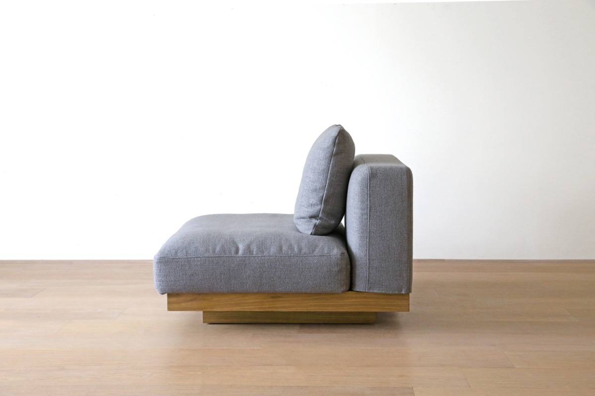 LANA SOFA ラナ 2.5人掛け グレー オーク/ウォルナット