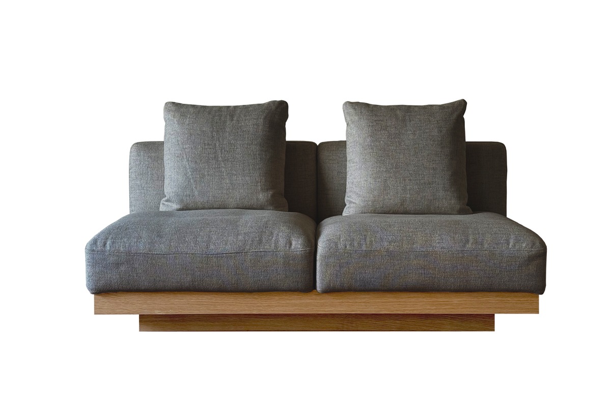 LANA SOFA ラナ 2.5人掛け グレー  オーク/ウォルナット