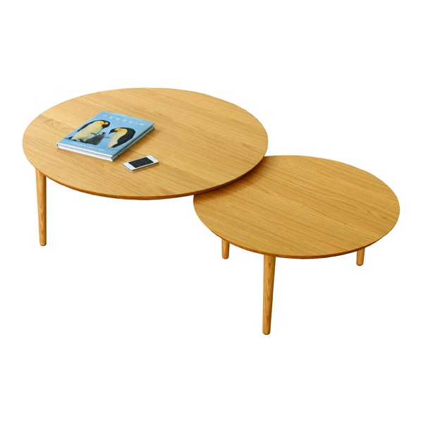 BALLOON LIVING TABLE 90-2枚テーブル 伸長式 オーク