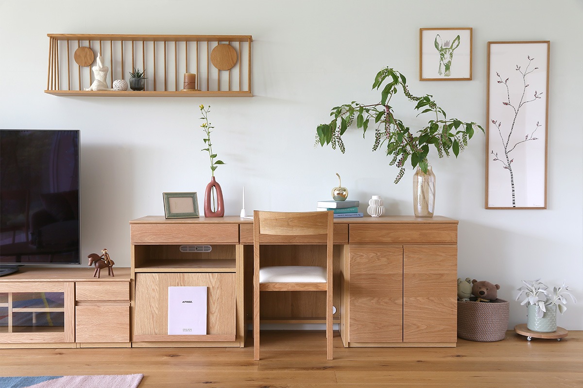 ASTER 30キャビネット (左開き・右開き) ウォルナット ※天板別売り