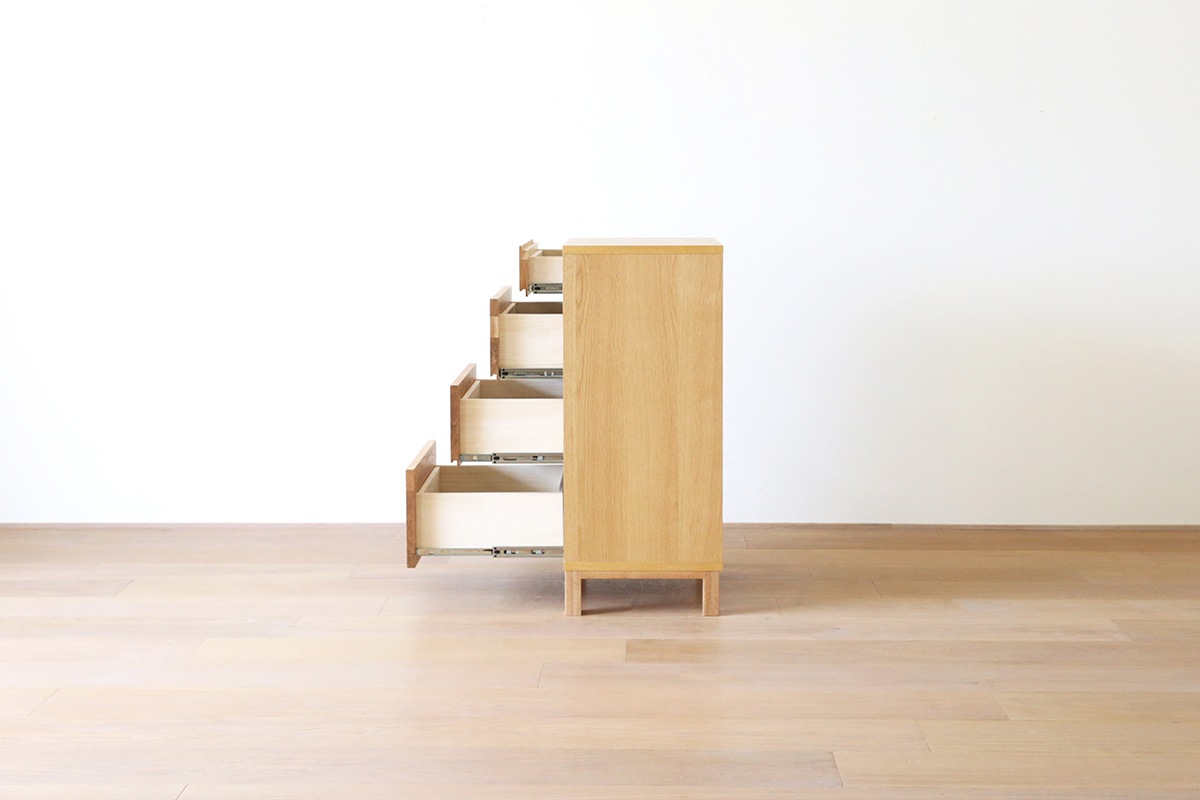 LECCE レッチェ 50リビングチェスト(D39.5cm) オーク