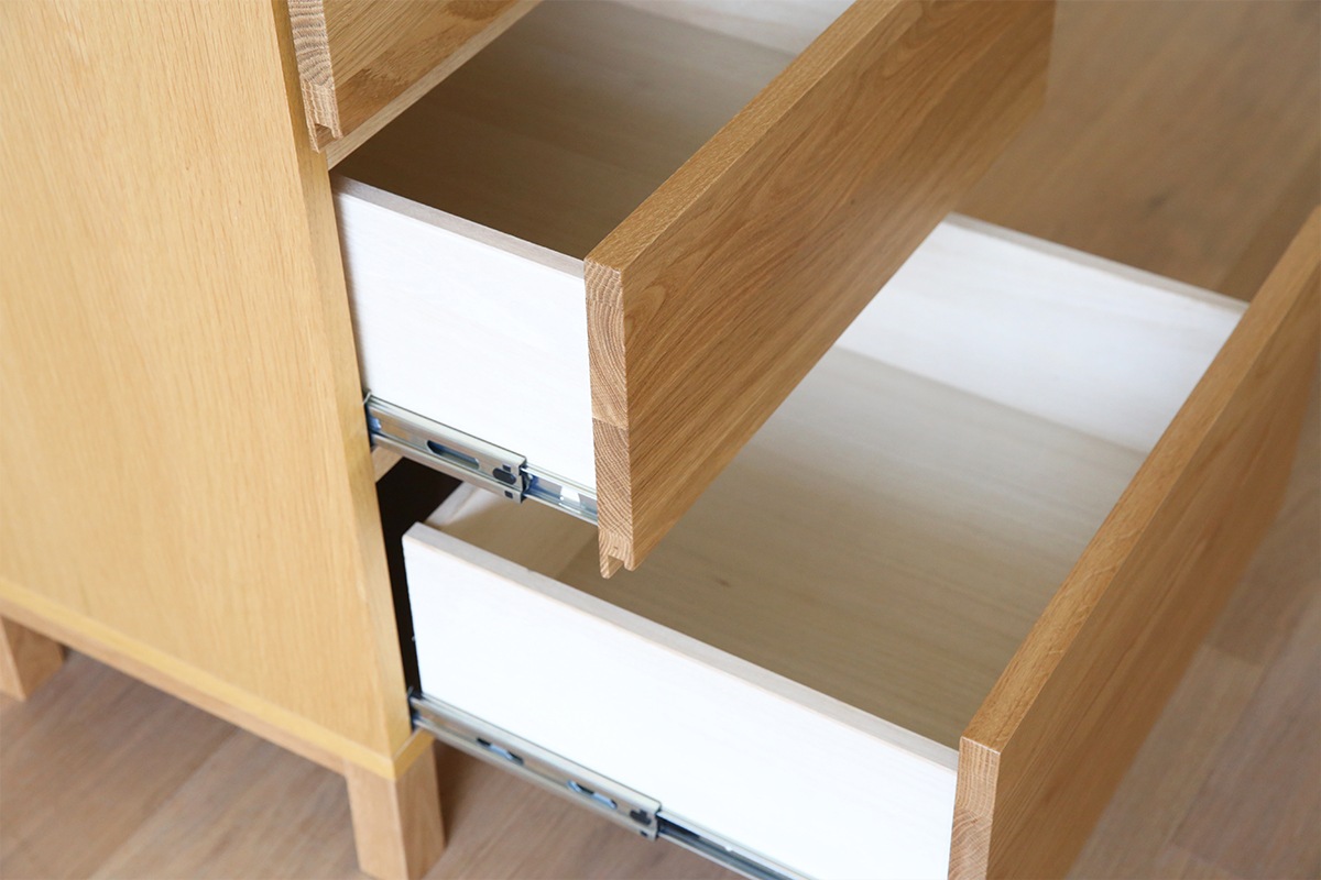 LECCE レッチェ 50リビングチェスト(D39.5cm) オーク