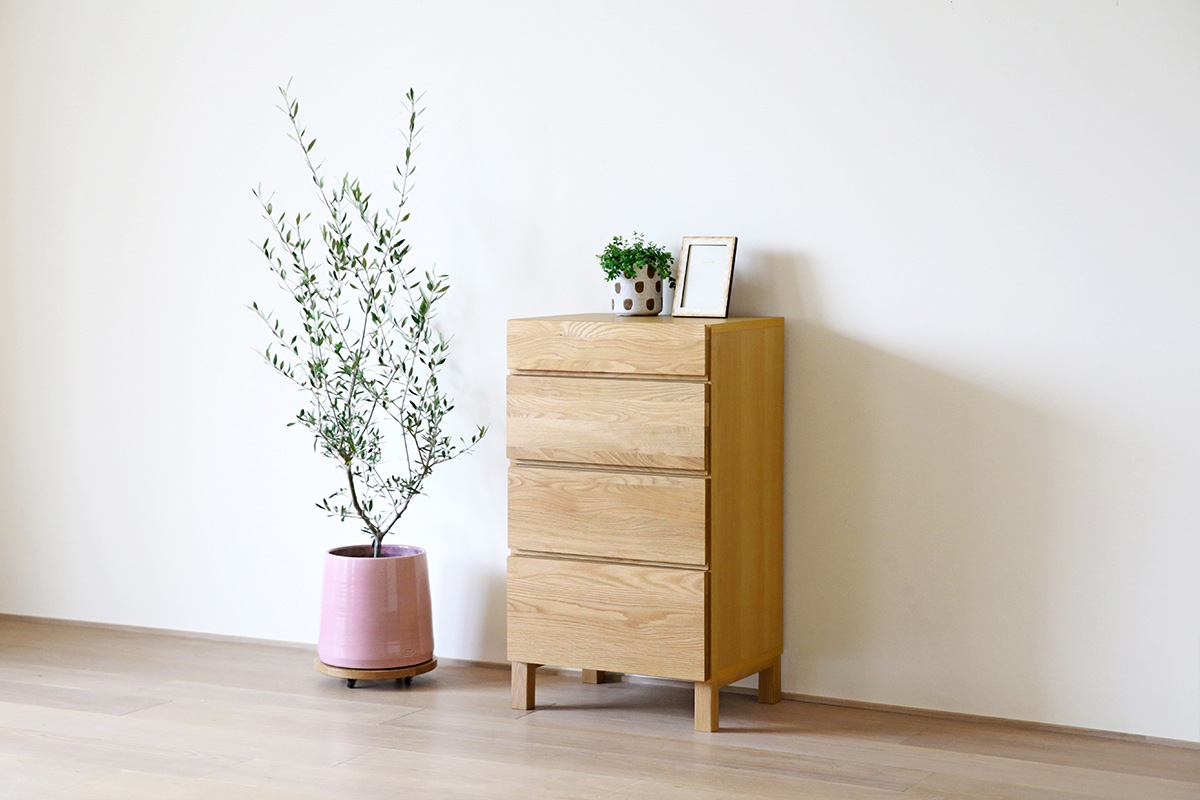 LECCE レッチェ 50リビングチェスト(D39.5cm) オーク