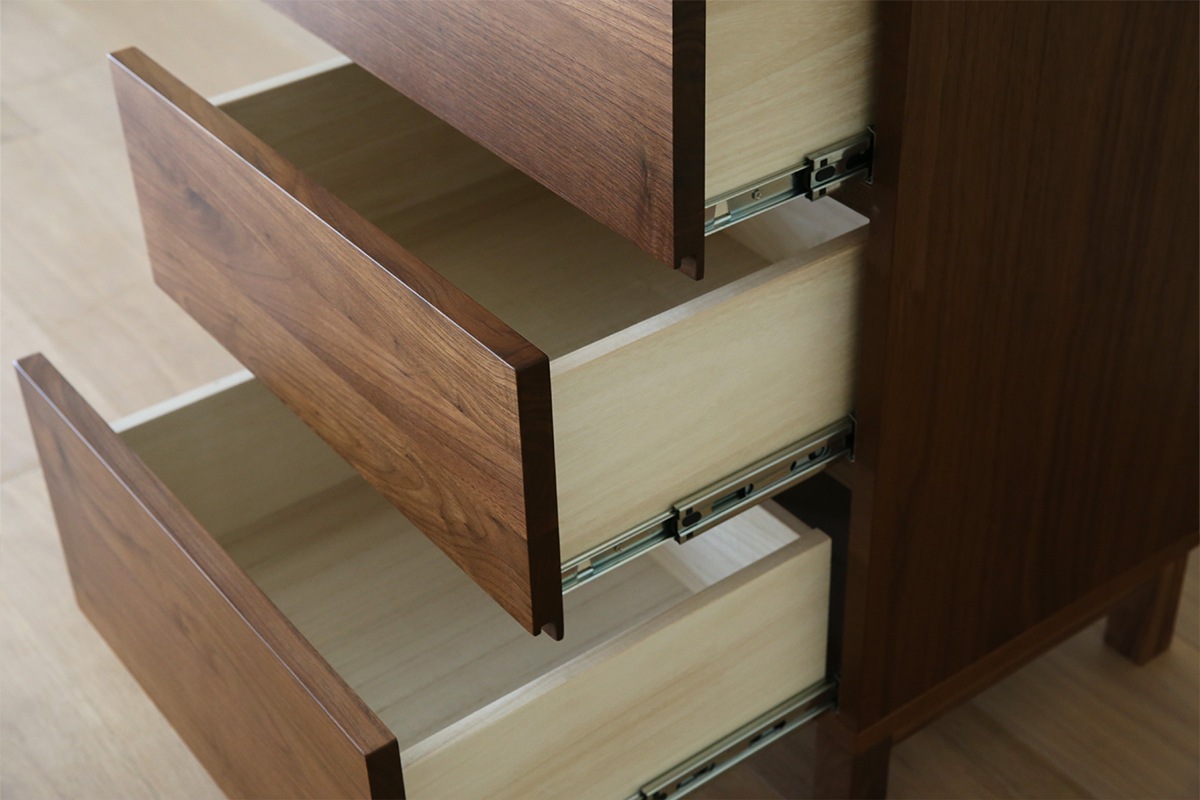 LECCE レッチェ 50リビングチェスト(D39.5cm) ウォルナット