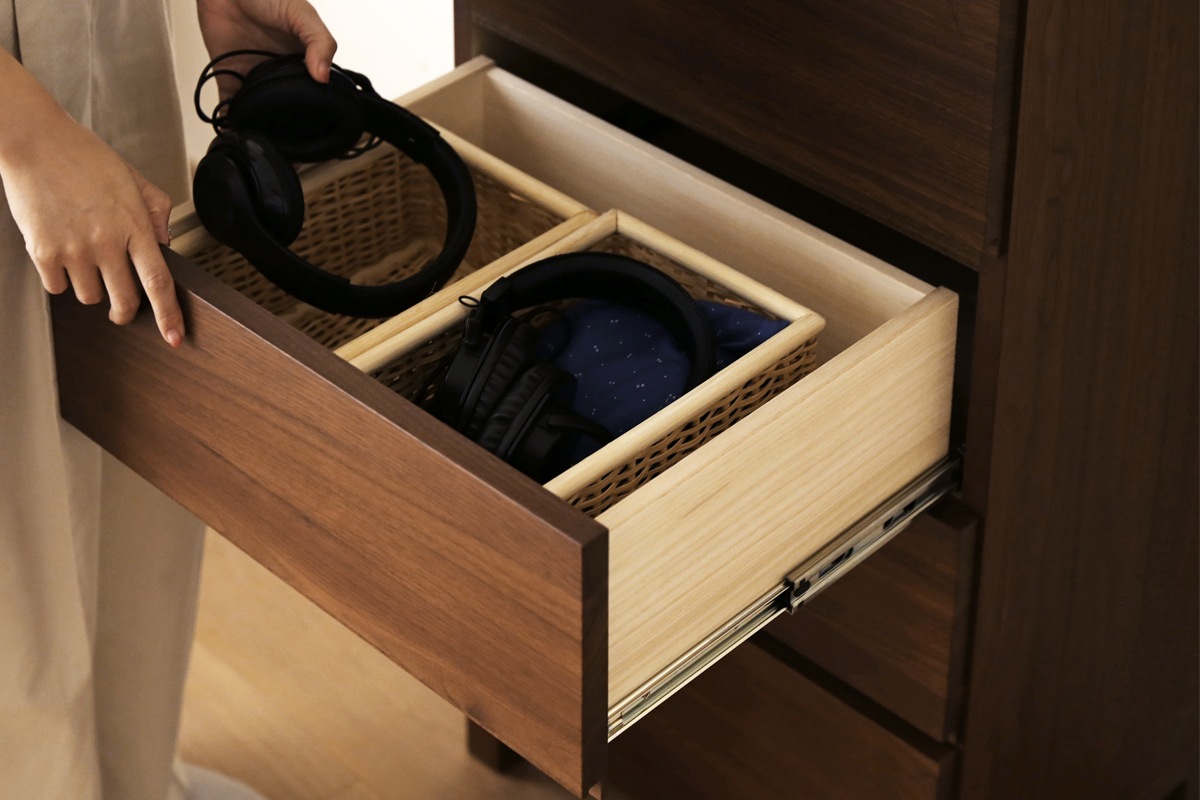 LECCE レッチェ 50リビングチェスト(D39.5cm) ウォルナット