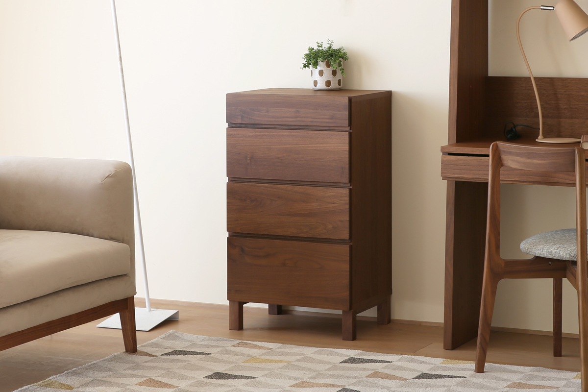 LECCE レッチェ 50リビングチェスト(D39.5cm) ウォルナット