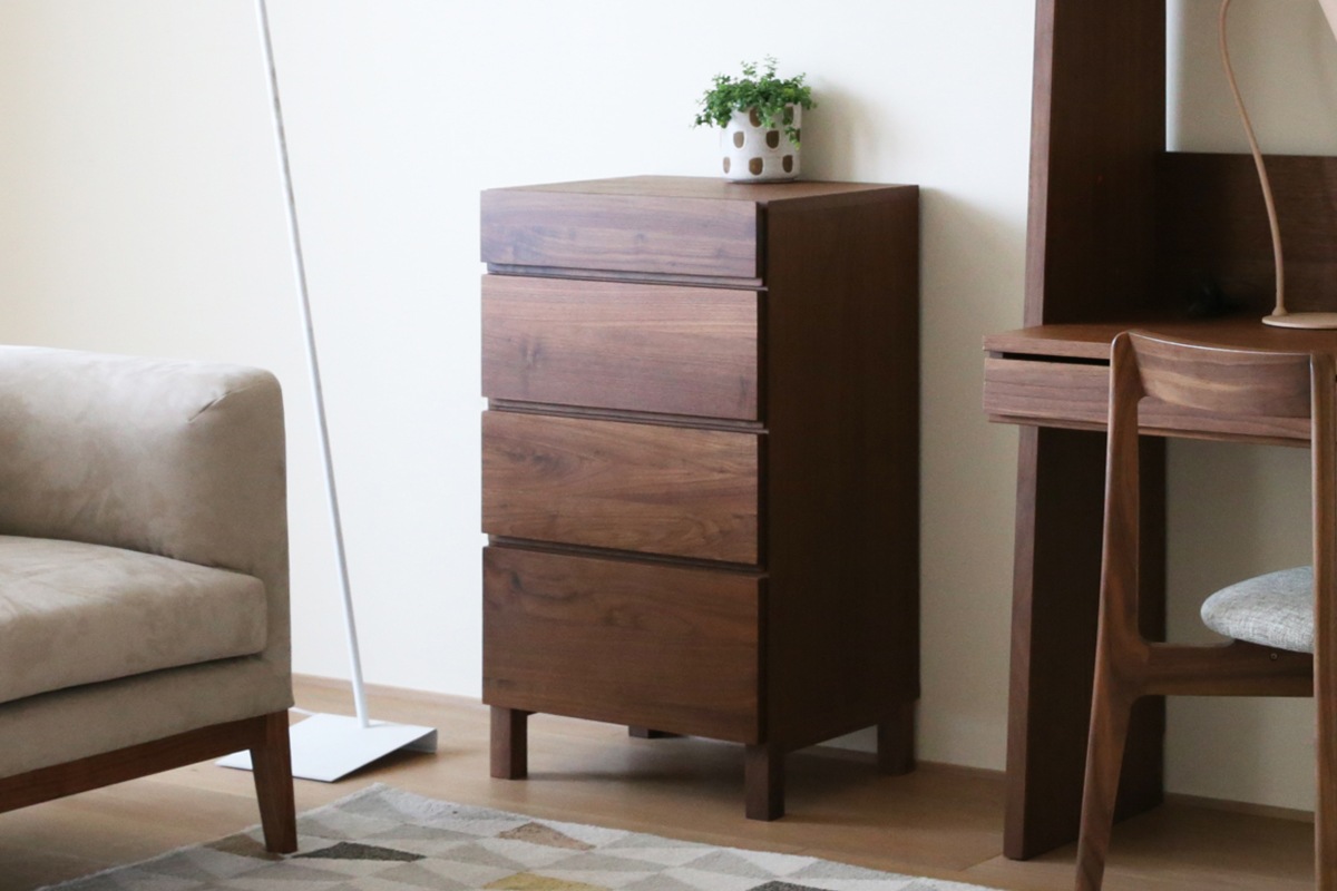 LECCE レッチェ 50リビングチェスト(D39.5cm) ウォルナット