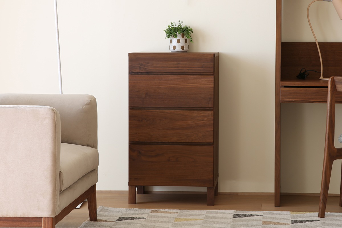 LECCE レッチェ 50リビングチェスト(D39.5cm) ウォルナット