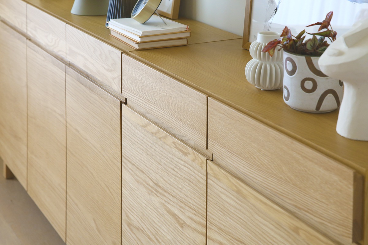 LECCE 90キャビネット オーク