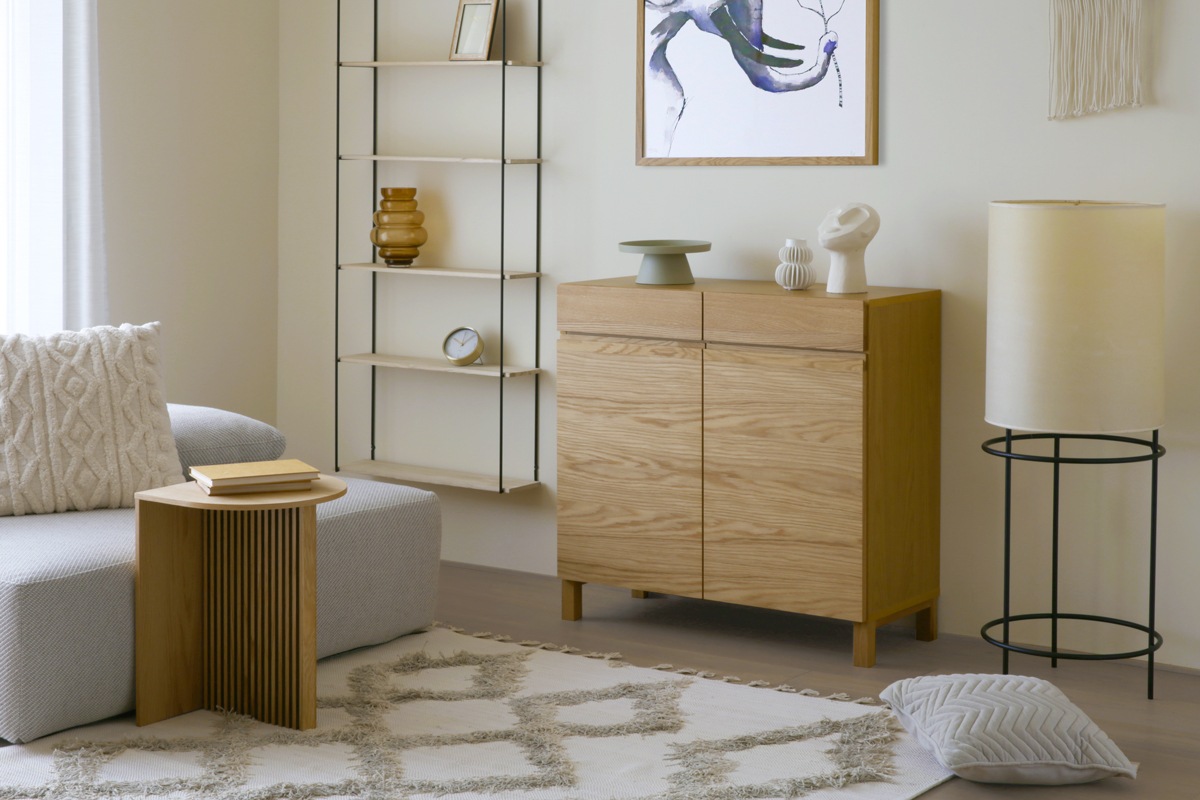 LECCE 90キャビネット オーク