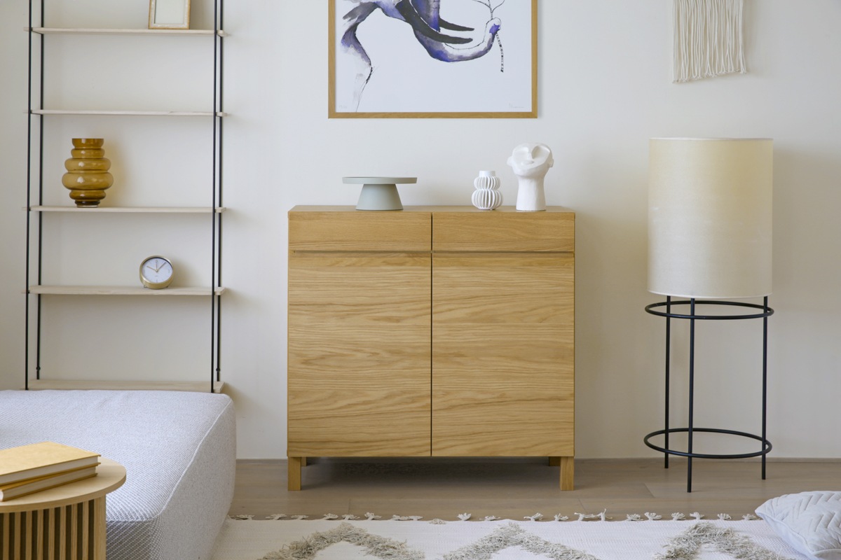 LECCE 90キャビネット オーク