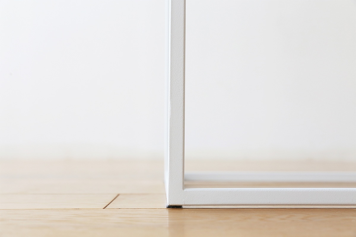 LINIE リニエ コの字テーブル オーク/ホワイトフレーム