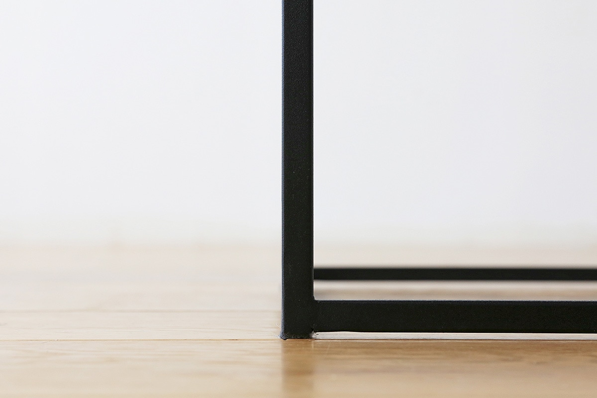 LINIE リニエ コの字テーブル オーク/ホワイトフレーム