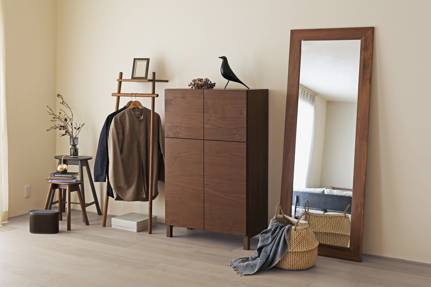 PLAIN MIRROR 69 MEDIUM ウォルナット