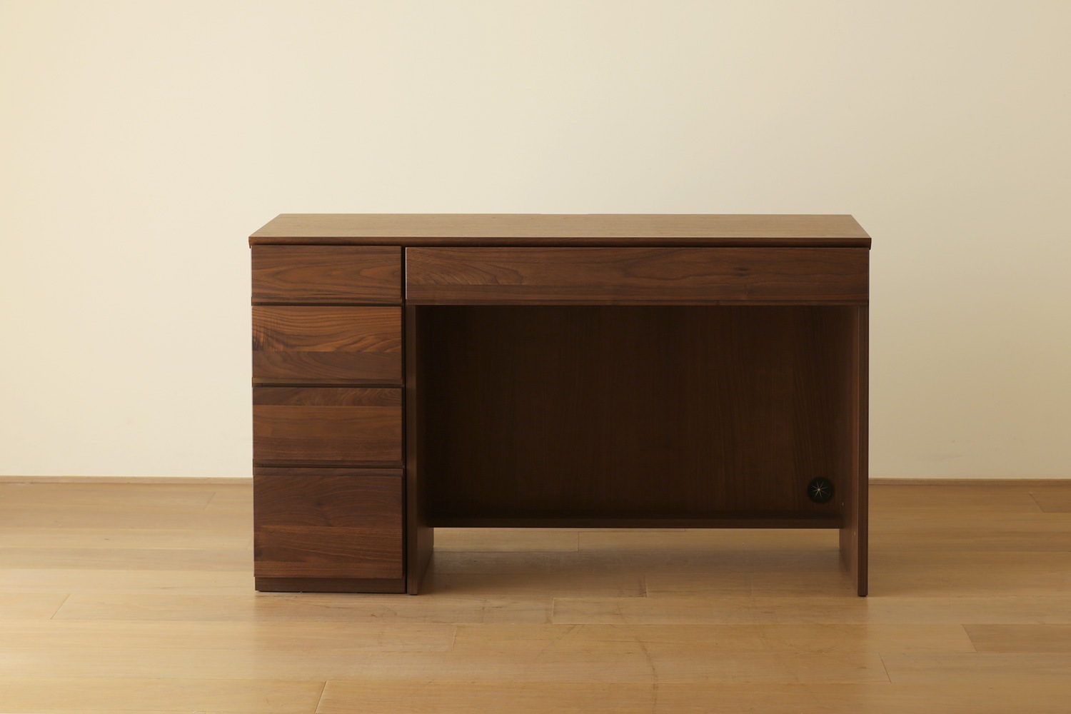 ASTER アスター DESK SET5 ウォルナット (120天板 + 30チェスト + 90デスク) ※チェア別売