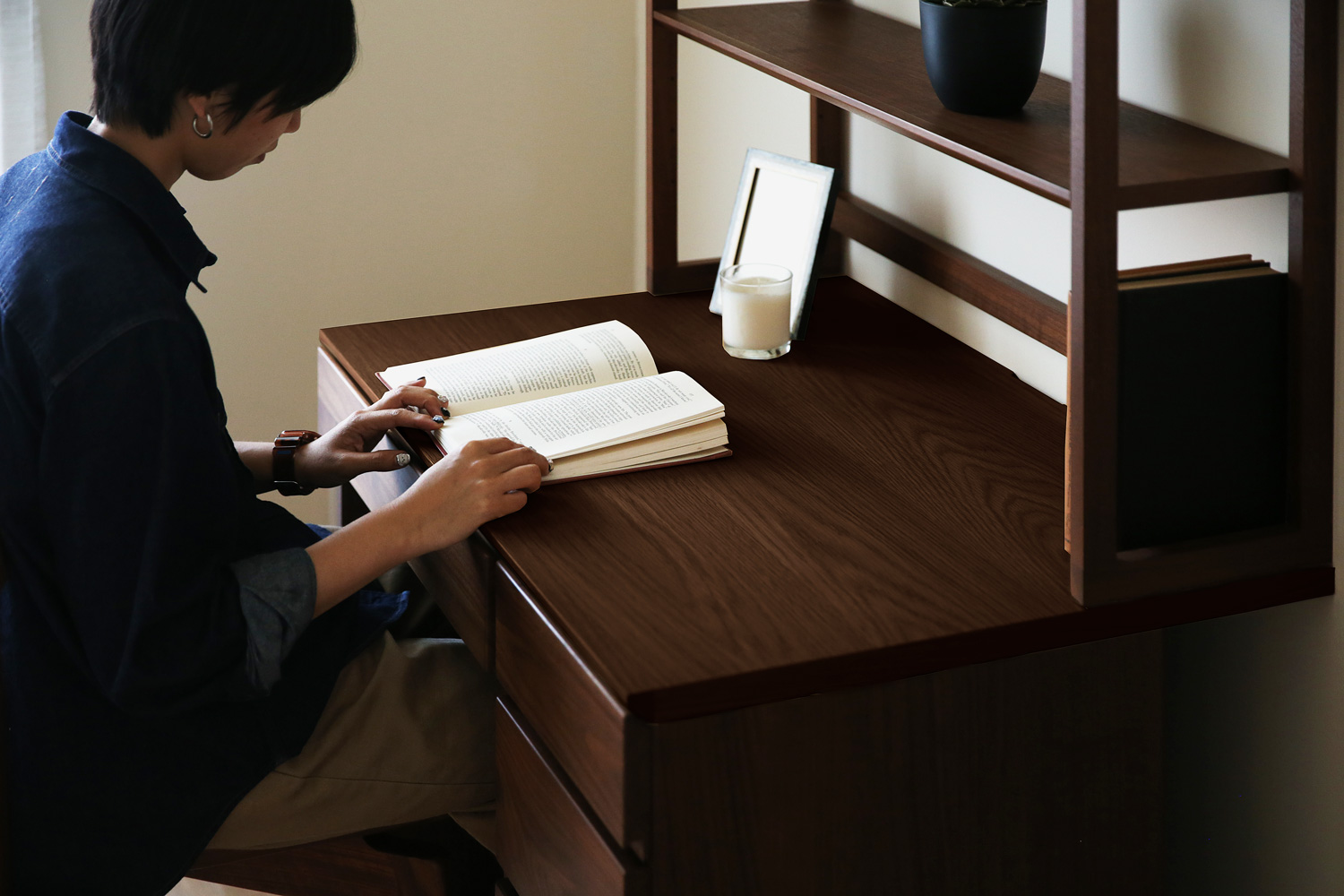 ASTER アスター 突板天板 【サイズオーダー】 W30~240/Ｄ45~60 ウォルナット