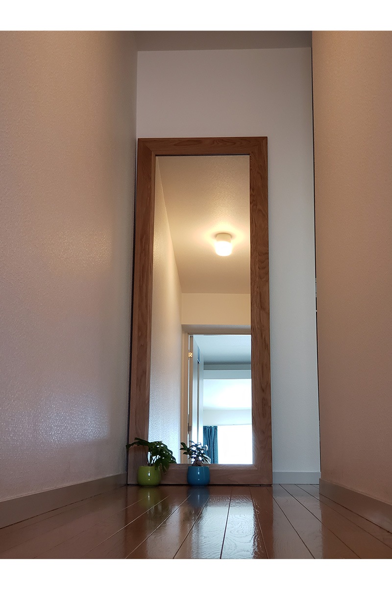 PLAIN MIRROR 89 LARGE アルダー