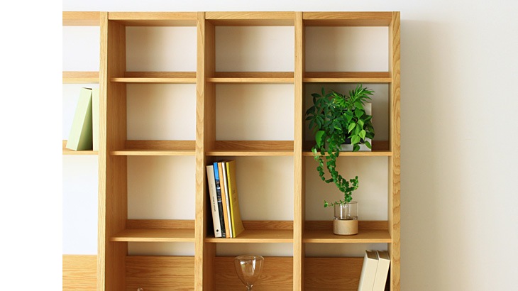 GALLE 41本棚 完成品 (単体/右加工あり/左加工あり/左右加工あり）ウォルナット 幅 41cm