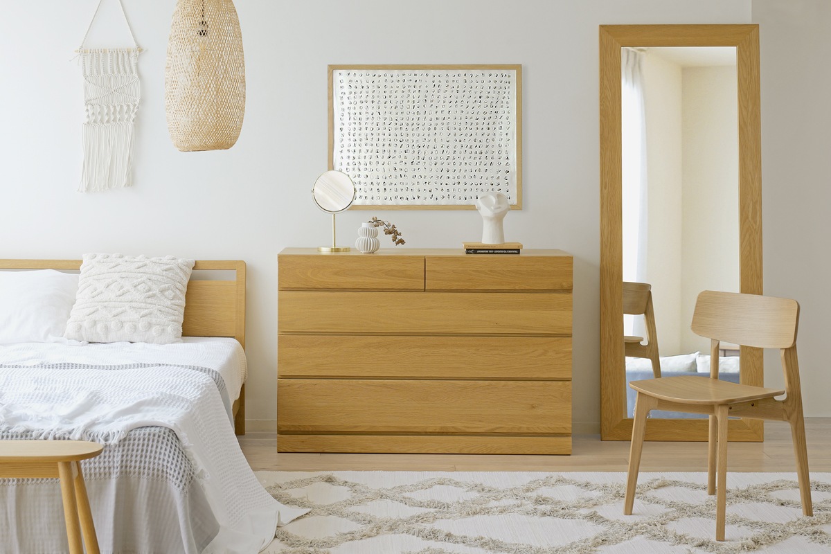 LECCE 105ローチェスト オーク