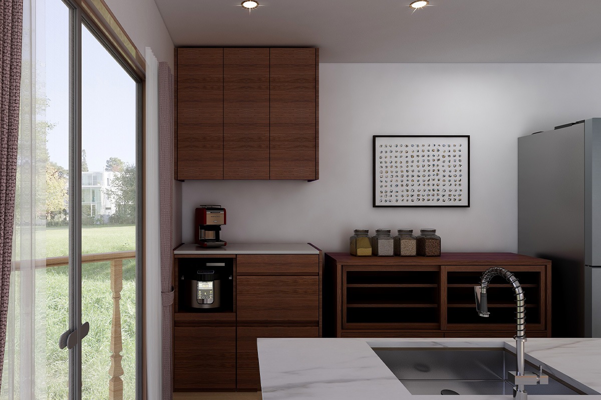 HARVEST ハーベスト【吊り戸タイプ】set 13【幅102cm】オーク/ウォルナット