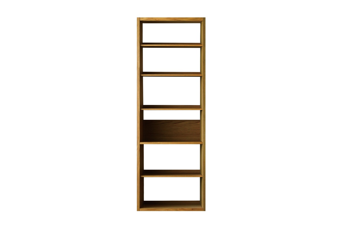 GALLE 65本棚 完成品 (単体/右加工あり/左加工あり/左右加工あり）ウォルナット 幅 65cm