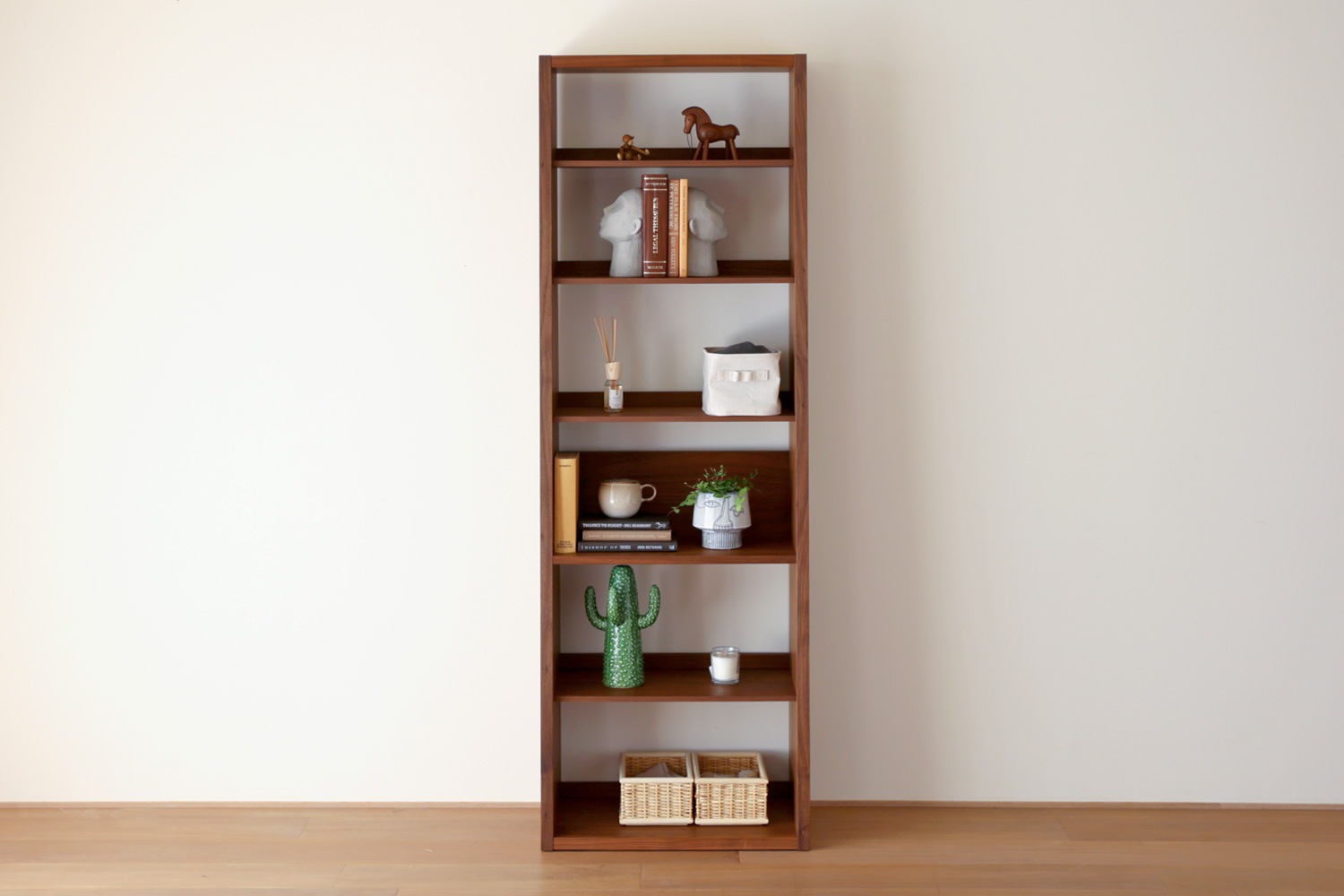 GALLE 65本棚 完成品 (単体/右加工あり/左加工あり/左右加工あり）ウォルナット 幅 65cm