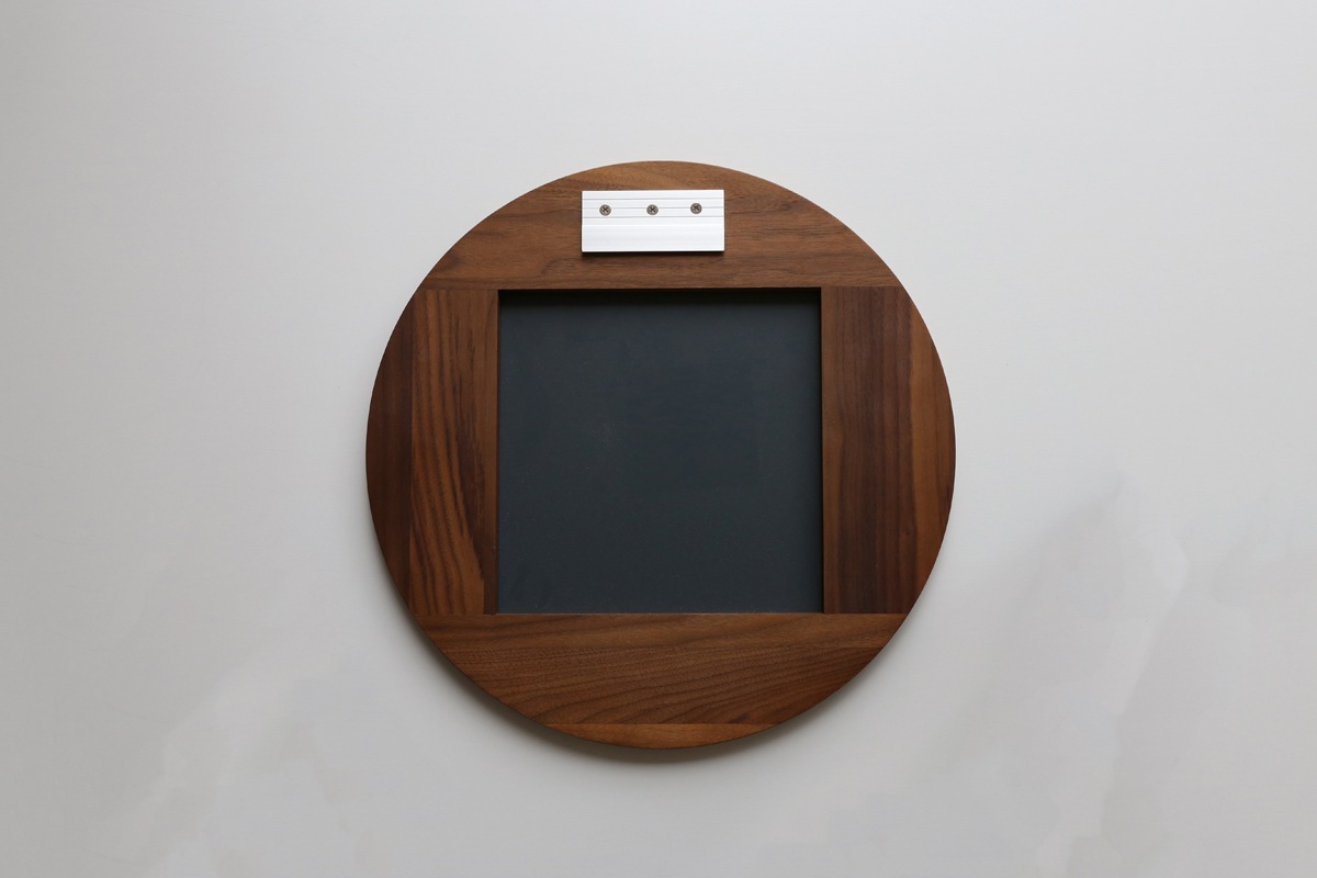 【廃番20%OFF】PLAIN ROUND MIRROR φ79cm ウォルナット