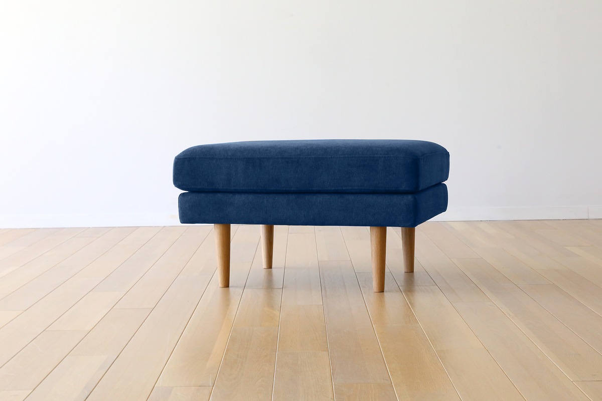LEO SOFA オットマン ネイビー オーク脚/ウォルナット脚