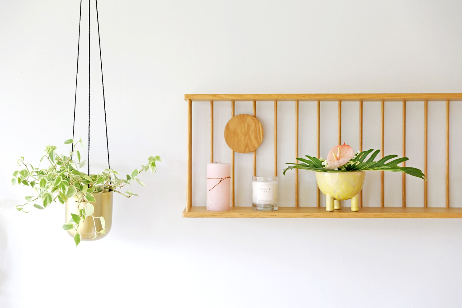 WALL RACK ウォールラック 90cm オーク