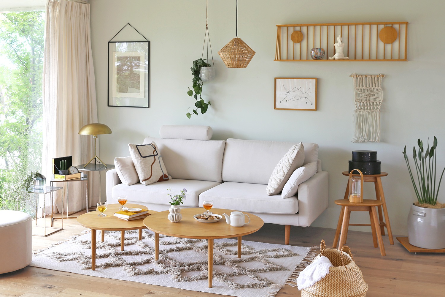 WALL RACK ウォールラック 90cm オーク