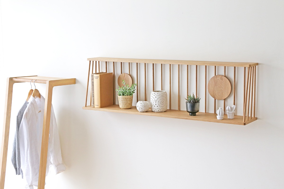 WALL RACK ウォールラック 90cm オーク