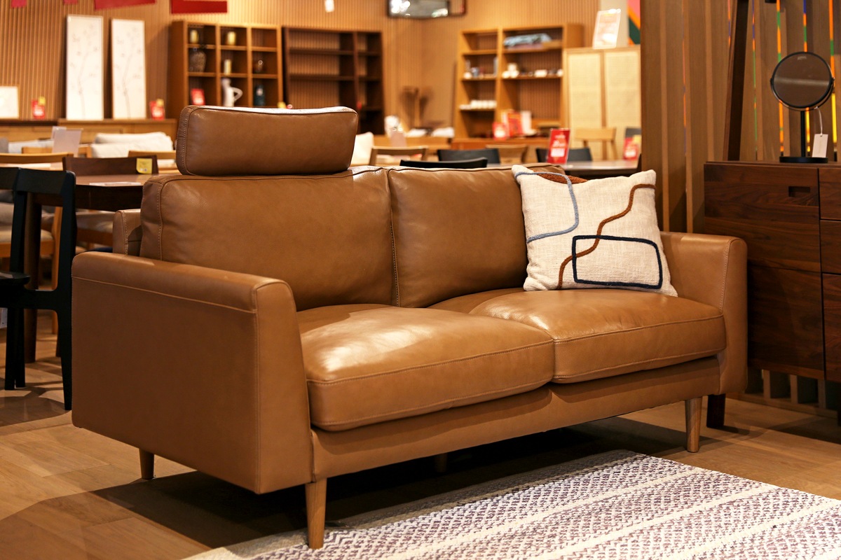 SERUM SOFA 3人掛け グレー オーク脚/ウォルナット脚