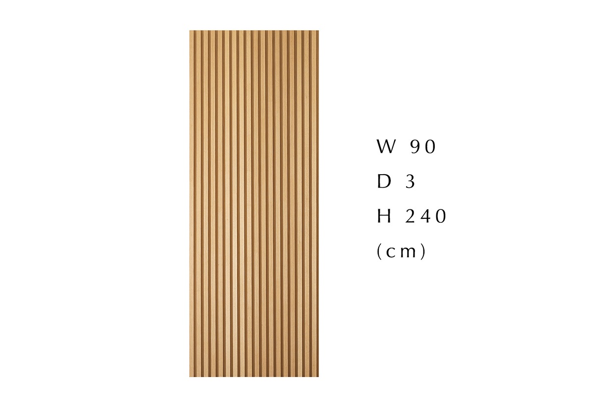 WOOD RIB PANEL デラックスタイプ パネル W90×H240 オーク
