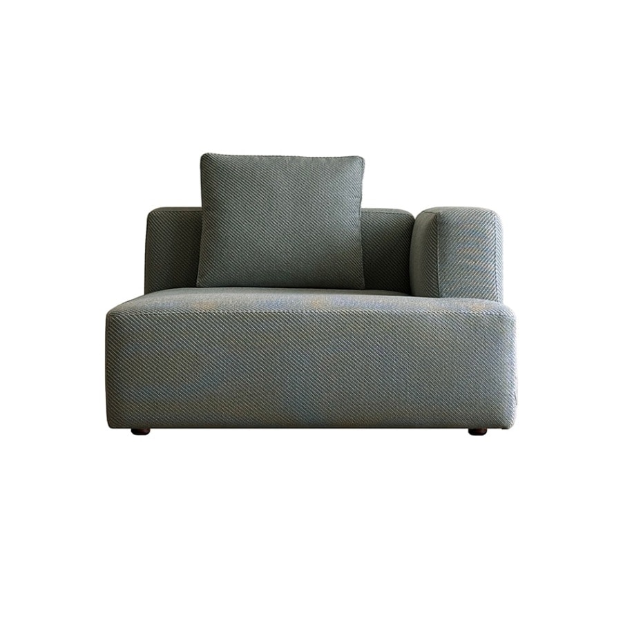 SUMOWA SOFA SET8 グレー 1人掛けソファ(左肘)＋シェーズロング(右肘