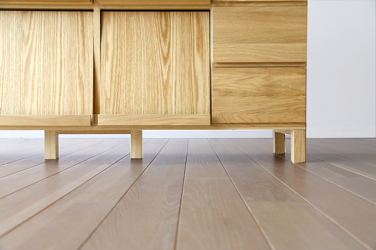 LECCE 143マガジンレコードラック オーク