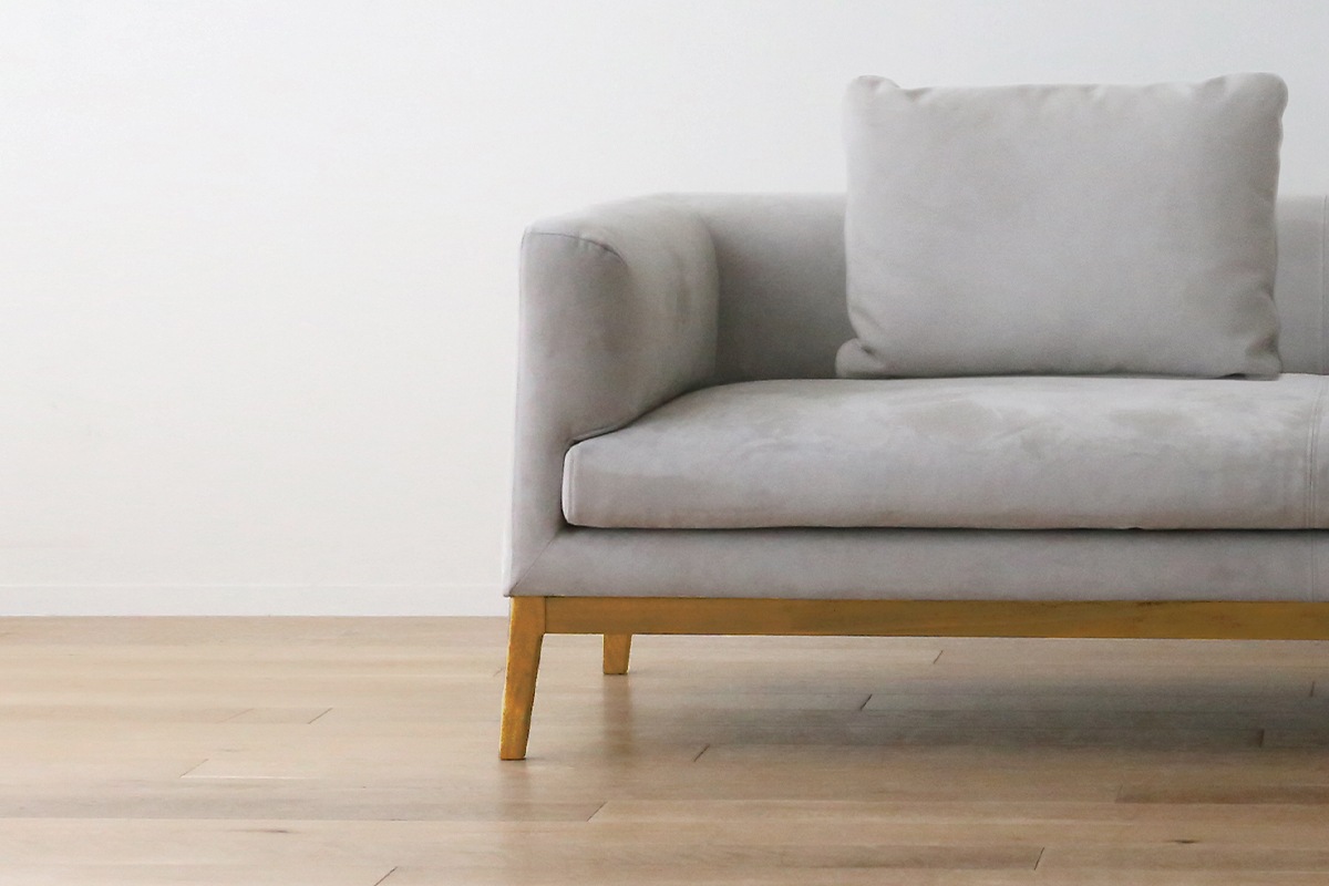 【廃番25％OFF】 FRACCE SOFA ベンチ グレー オーク脚