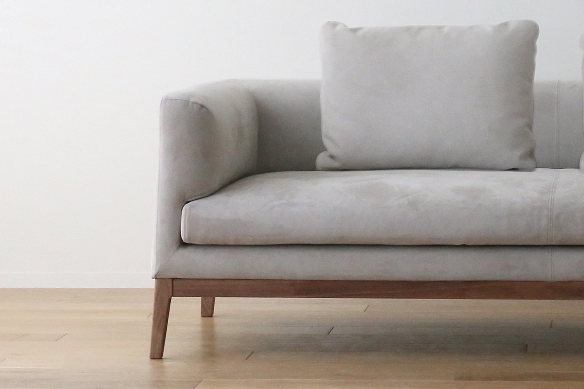 【廃番25％OFF】 FRACCE SOFA ベンチ グレー オーク脚