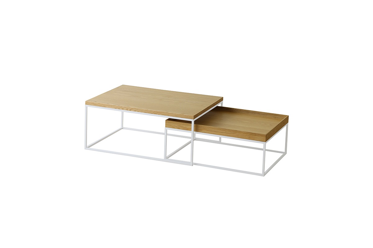 LINIE LIVING TABLE オーク/ホワイトフレーム