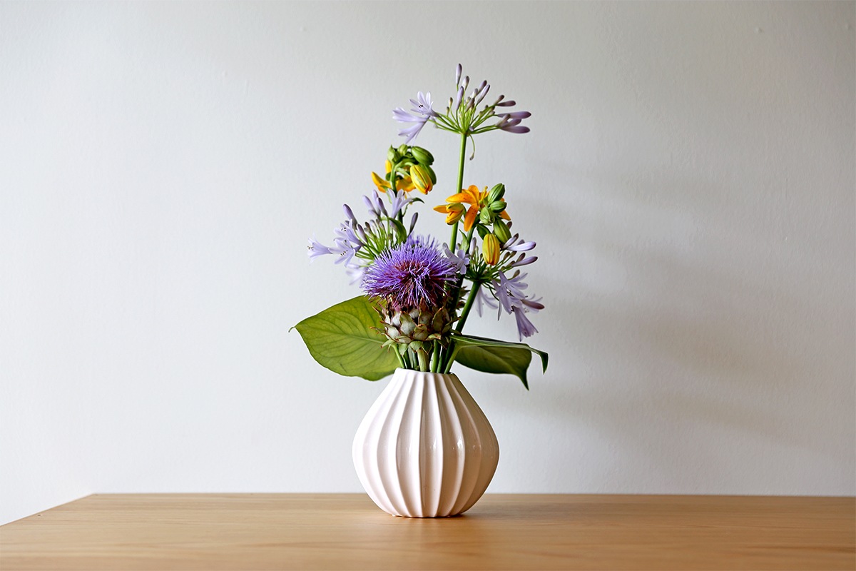 VASE WIDE IVORY(HBC-03/04)