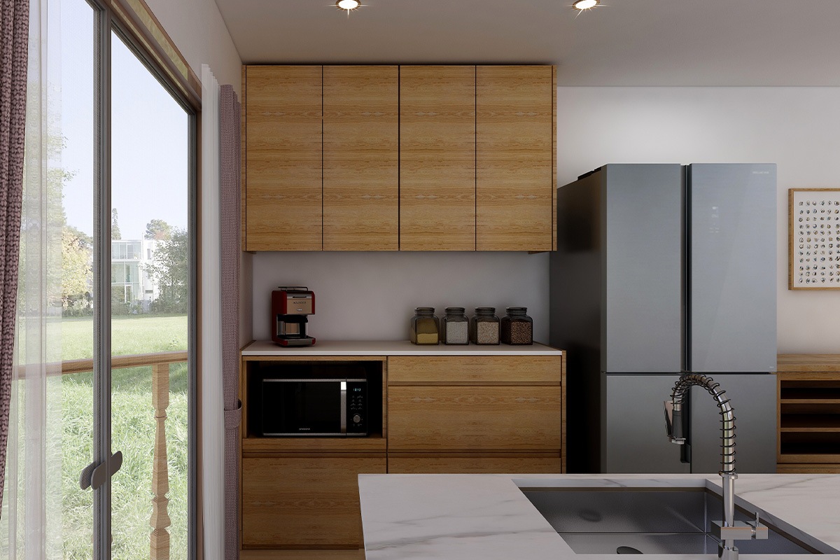 HARVEST ハーベスト【吊り戸タイプ】set 18【幅158cm】オーク/ウォルナット