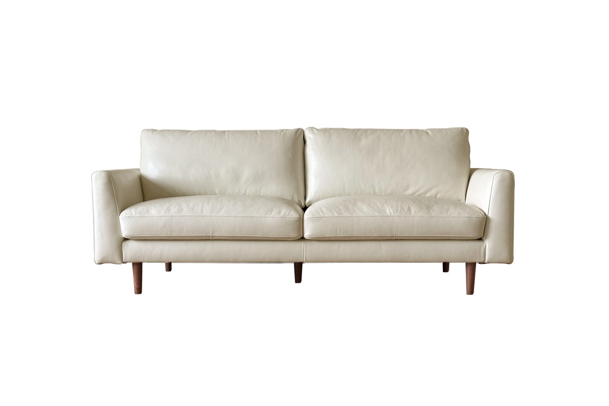 廃番25%OFF】SERUM SOFA 3人掛け アイボリー オーク脚/ウォルナット脚