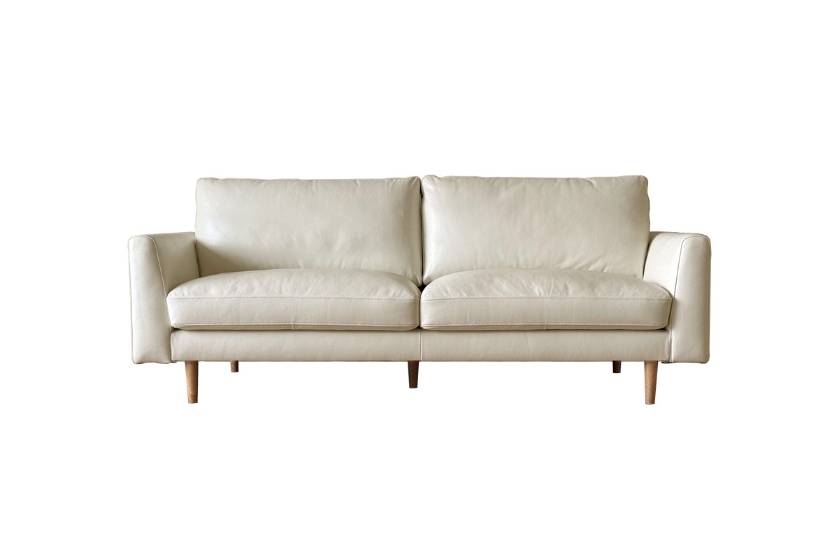 廃番25%OFF】SERUM SOFA 3人掛け アイボリー オーク脚/ウォルナット脚