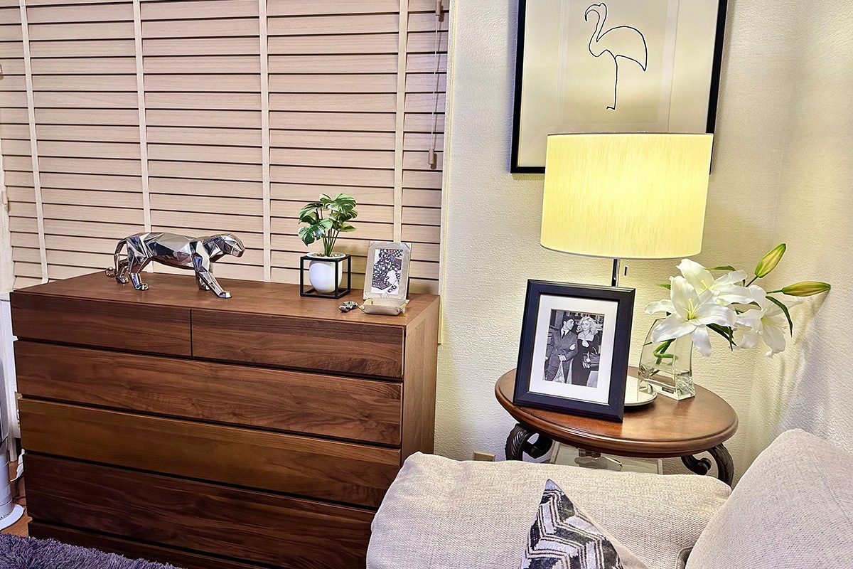 LECCE 105ローチェスト ウォルナット