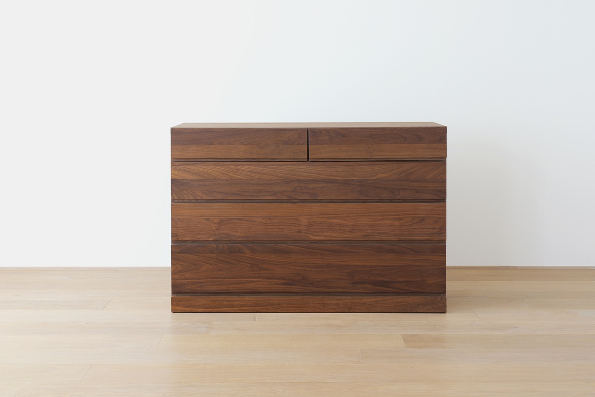 【極美品】高野木工レッチェ120ローチェストウォルナット（定価168,000円） LECCE 120ローチェスト ウォルナット