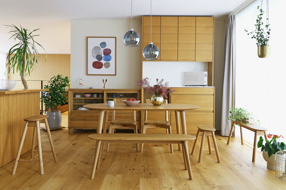 RUBE 90ワイドスツール ウォルナット