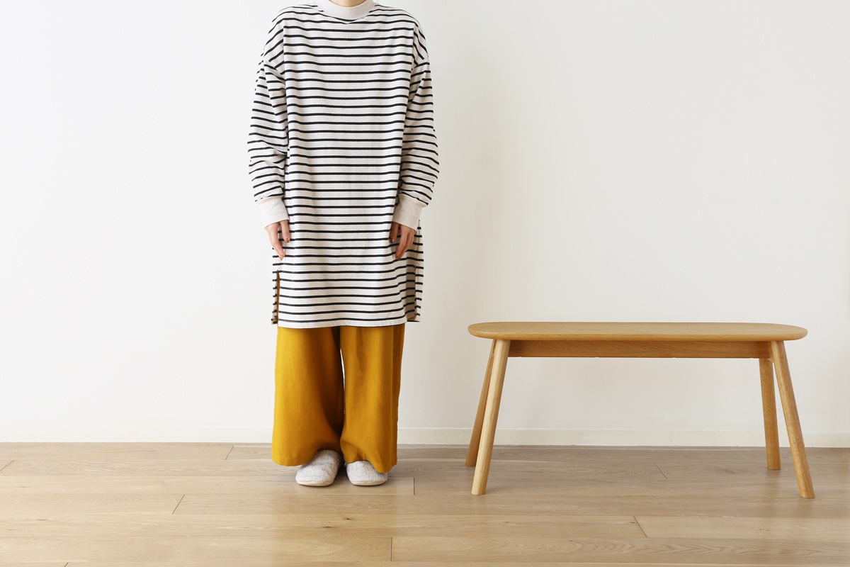 RUBE 90ワイドスツール ウォルナット