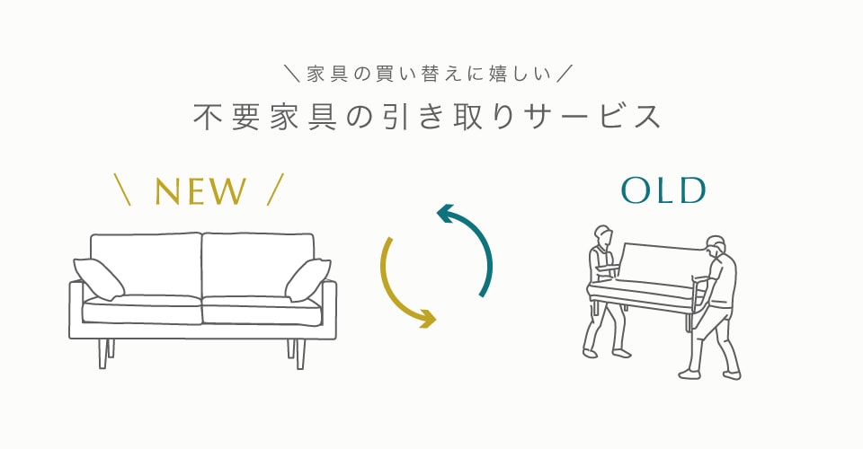 不要家具の引取サービス
