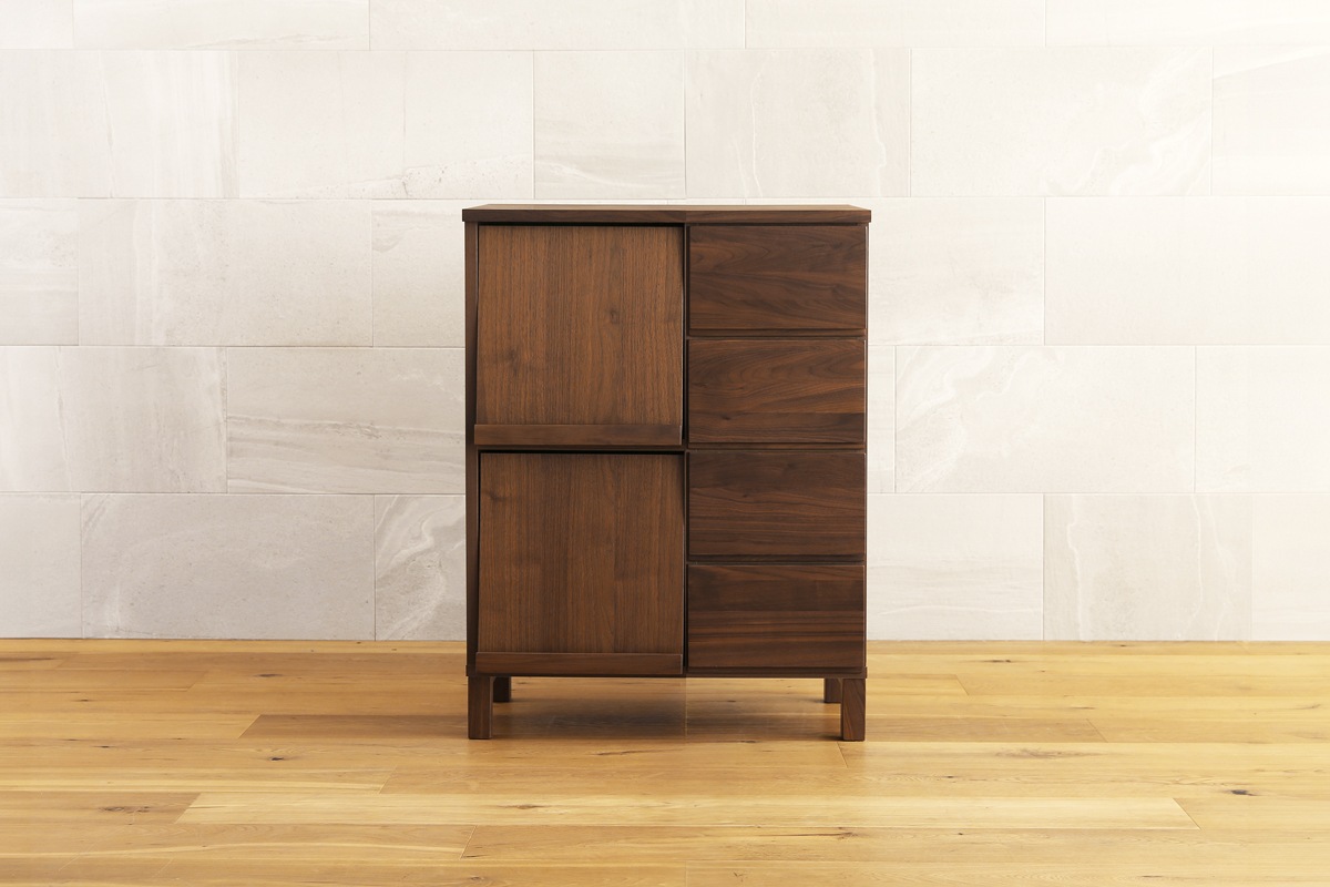 LECCE 68マガジンレコードラック ウォルナット